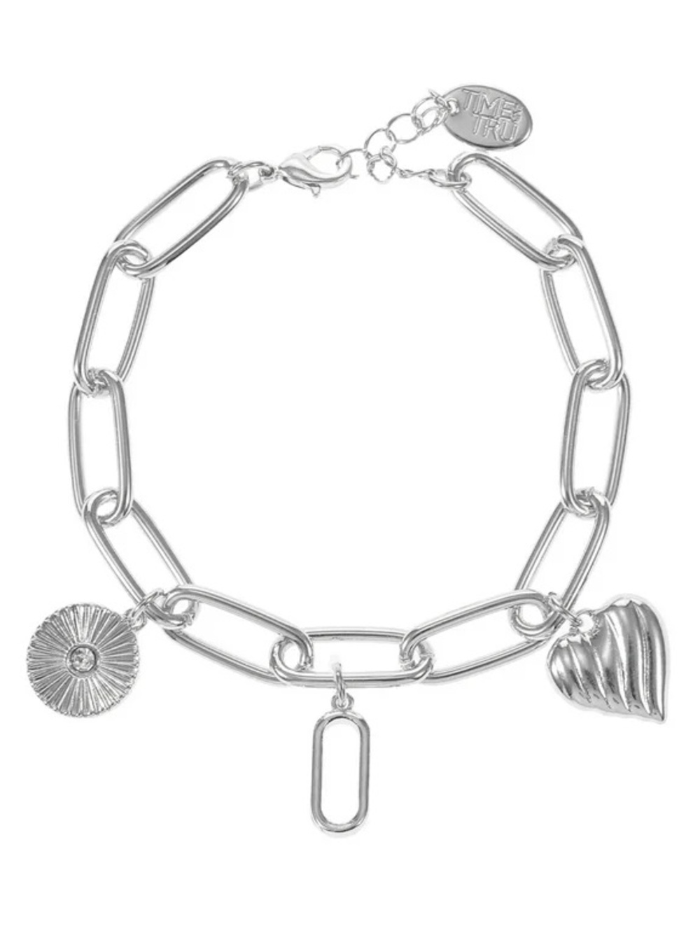 Silver Link Charm Bracelet